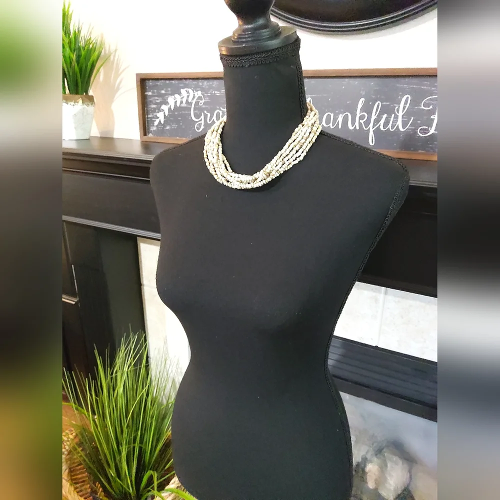 Multi Strand Beaded Necklace - Picture 1 of 5